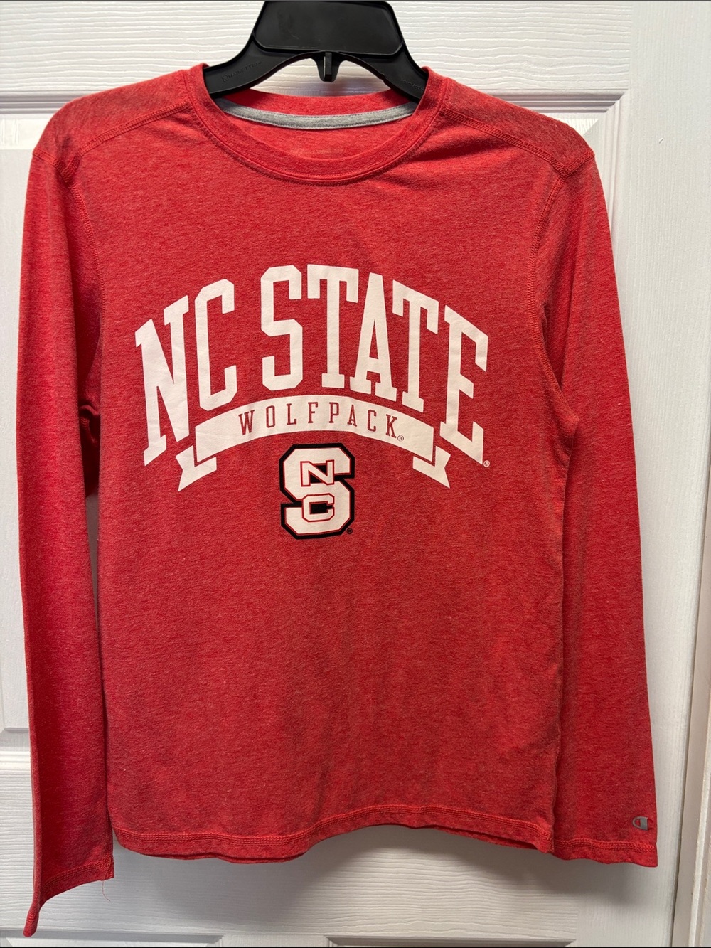 Champion Red NC State Wolfpack Long Sleeve Tee Small